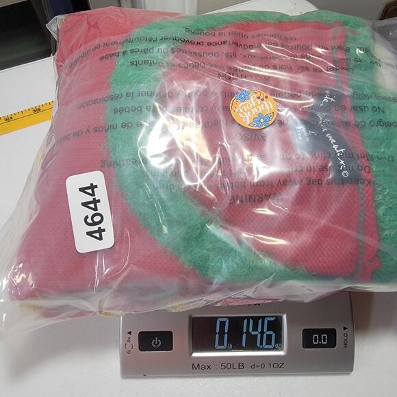 Ugly Christmas Sweater Unisex L Reindeer 3D Rhinestone Tinsel Fur Knit Holiday - Picture 16 of 16